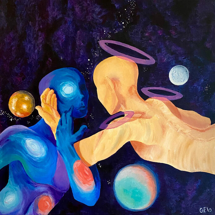 Conjunction, acrylic on canvas