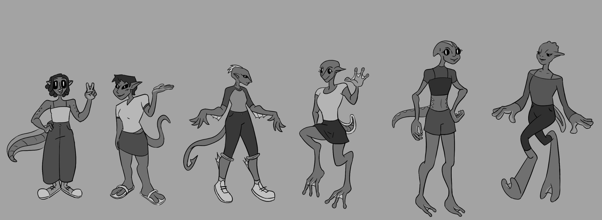 design explorations of an amphibious alien